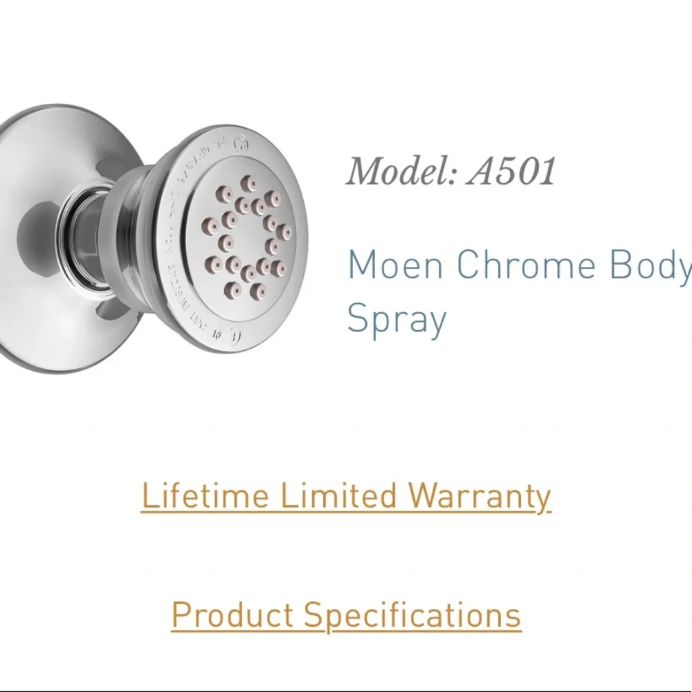 NEW Moen A501 Body Spray (6 available!)